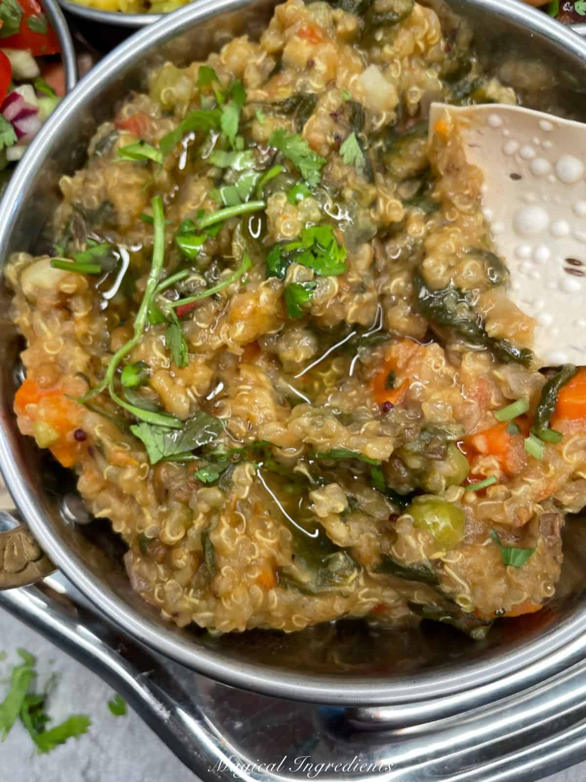 quinoa masala khichdi
