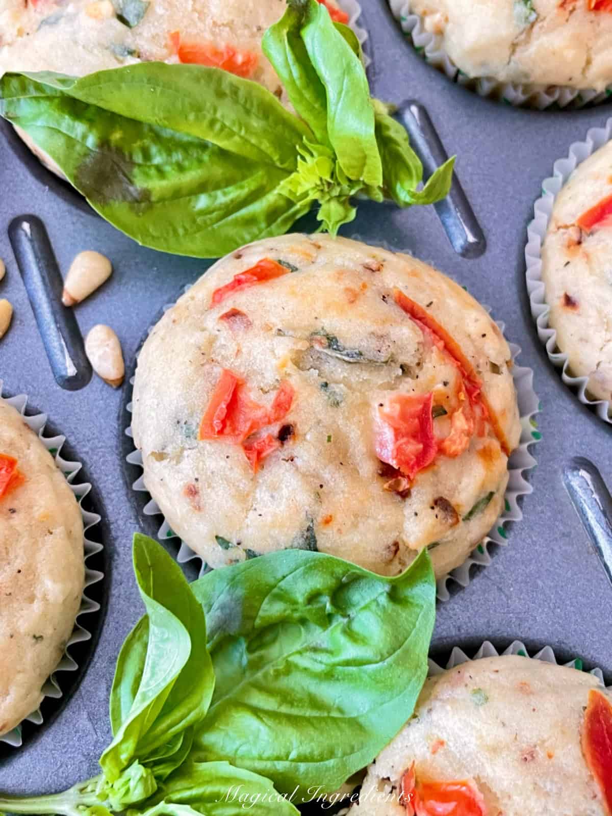 ricotta basil muffin