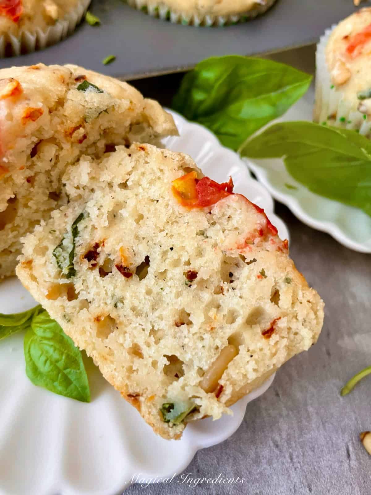 inside texture of the muffin