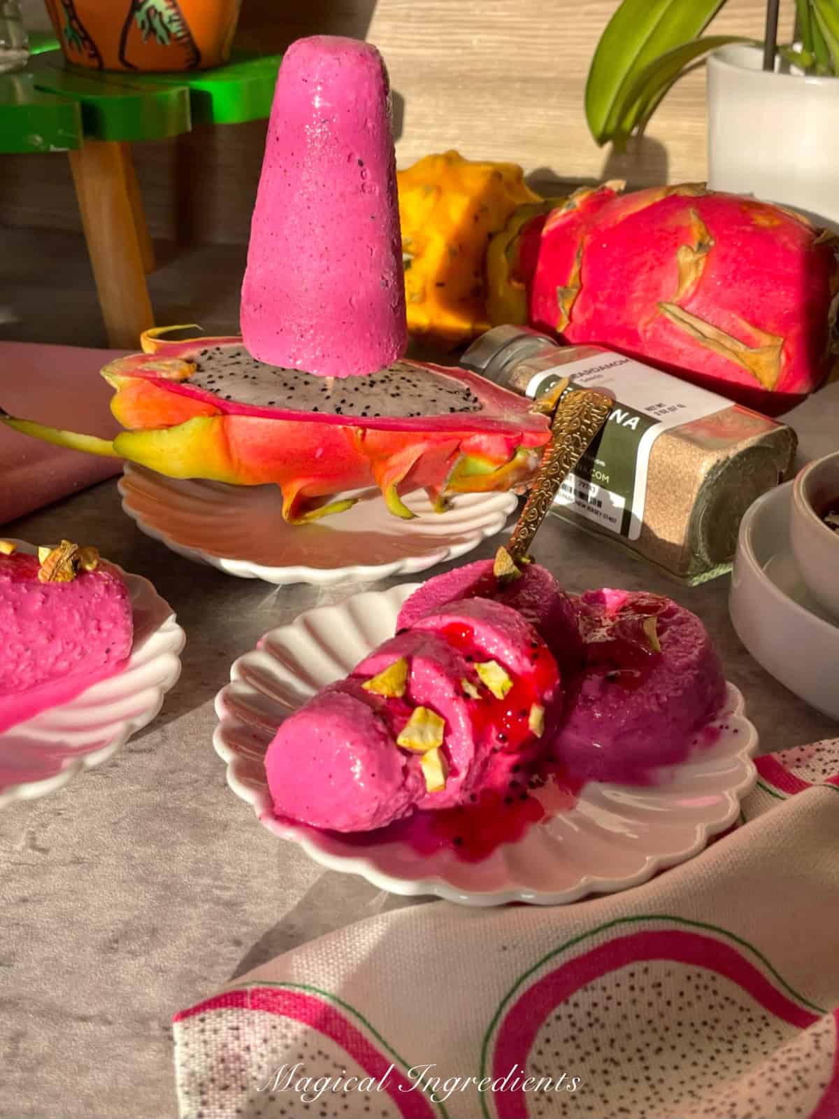 dragon fruit kulfi