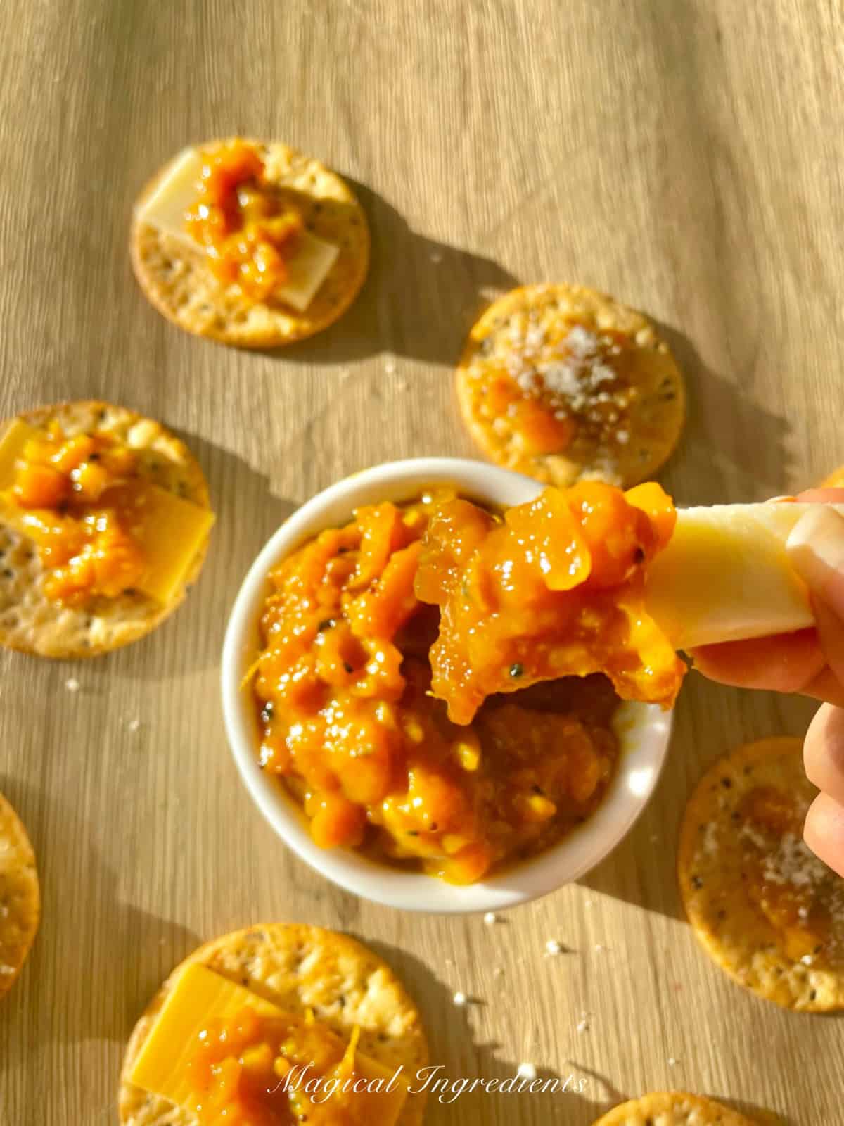 chutney with cheese