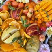 yellow and orange fruit platter