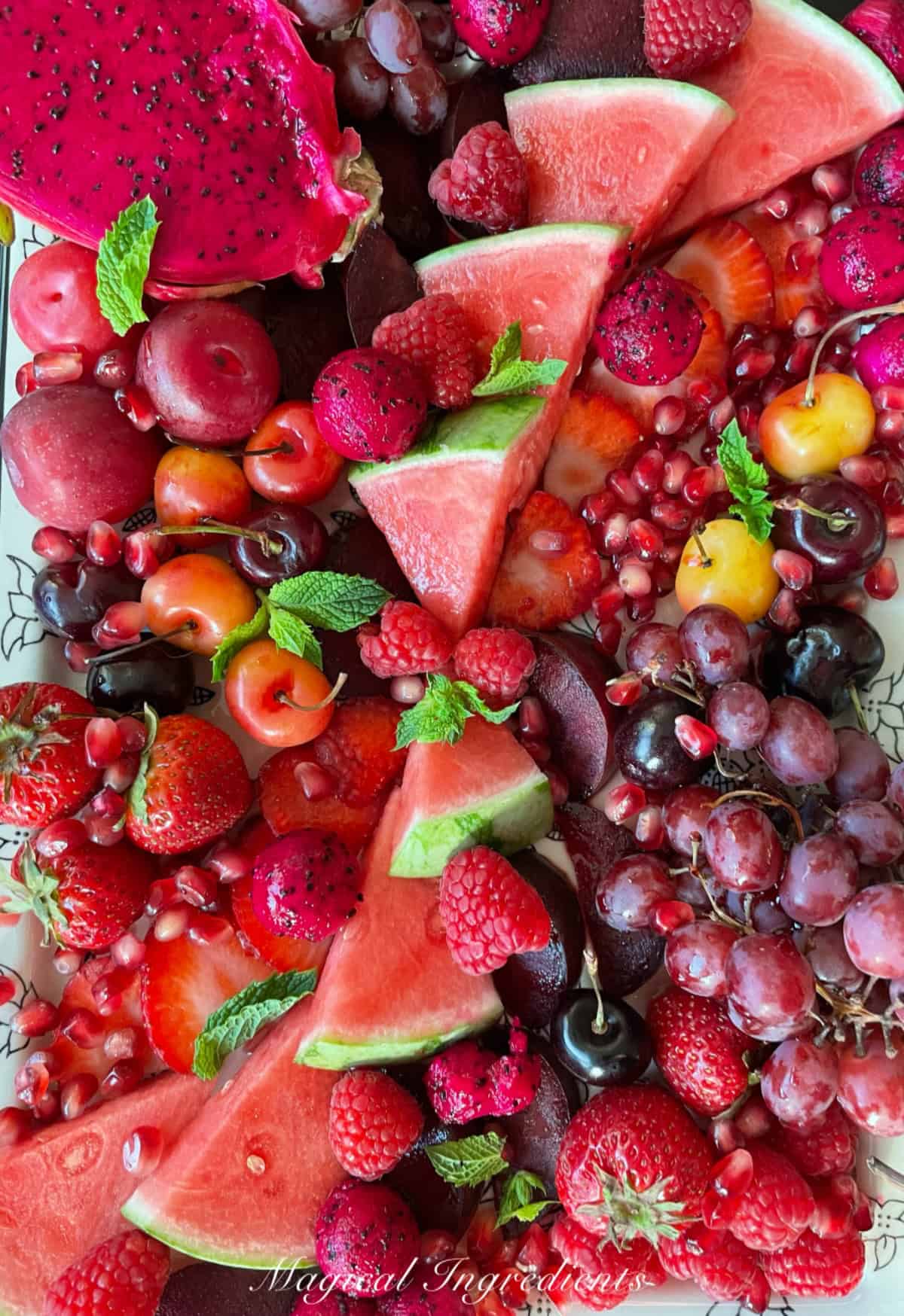 red fruit on a platter