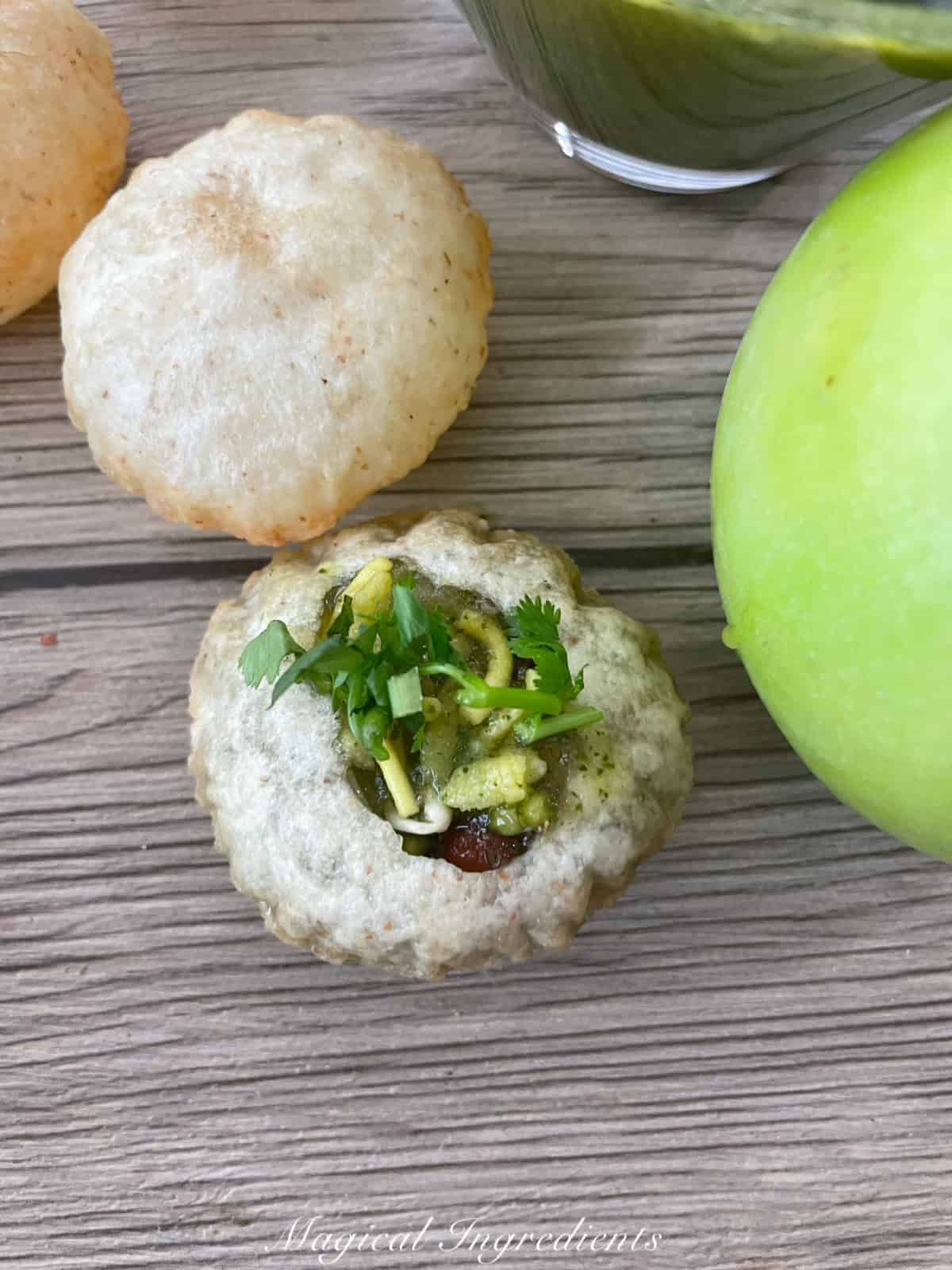 apple pani puri
