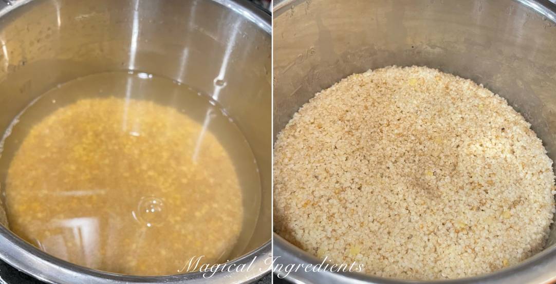 foxtail millet and dal in instant pot