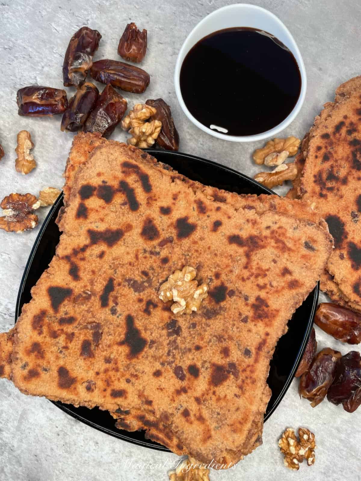 Date walnut paratha