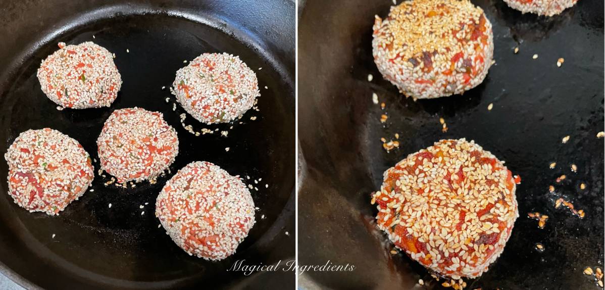 Panfrying cutlets