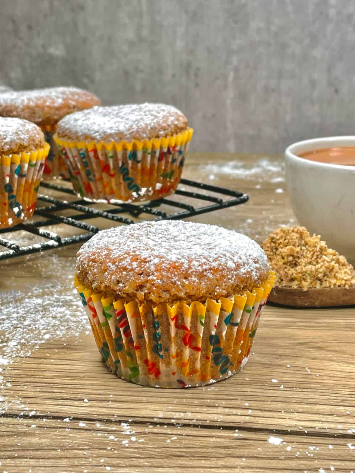 Whole wheat Thandai muffins