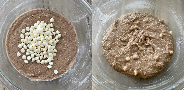 folding in chocolate chips