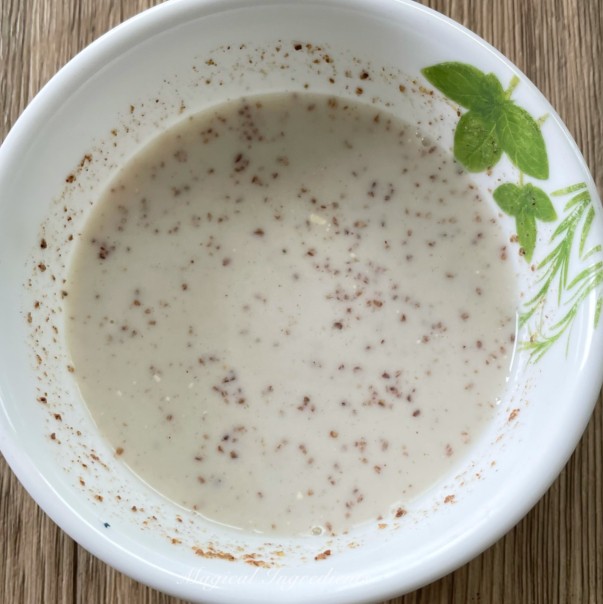Gelling flaxseed powder
