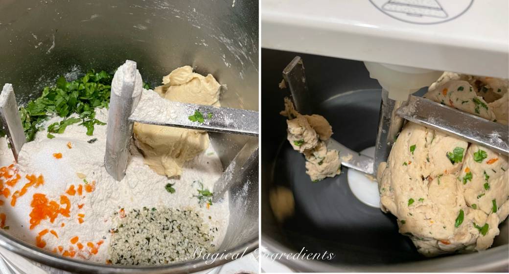 Kneading the dough