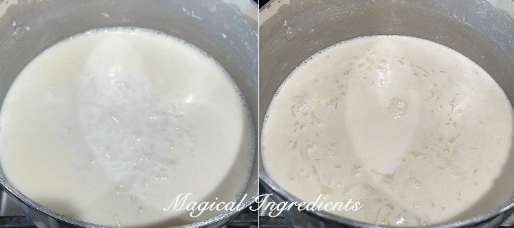 Cooking the payasam