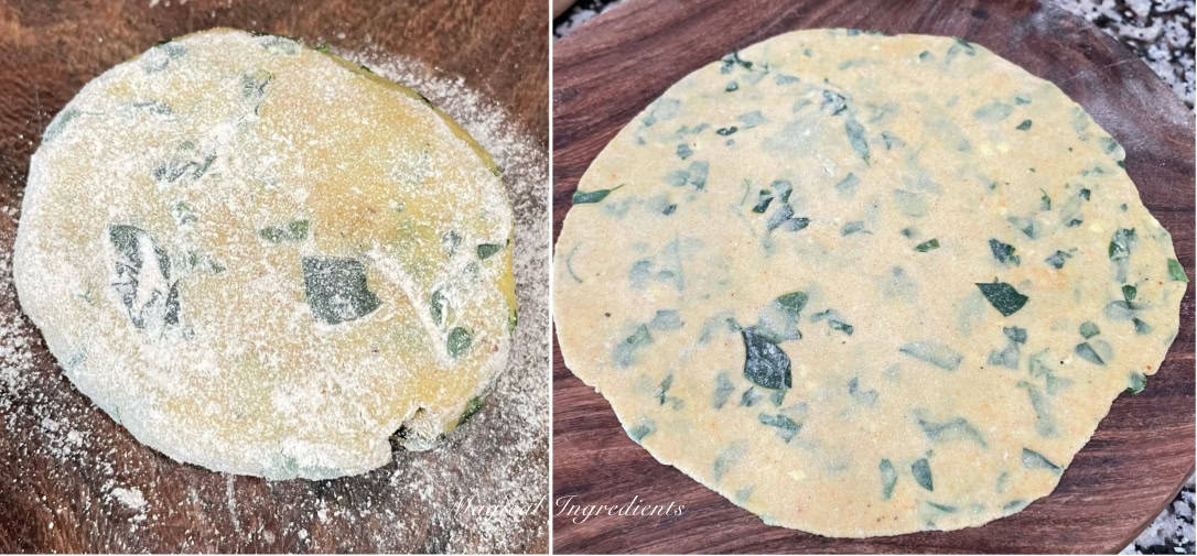 rolling the dough