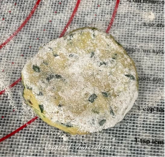 rolling the dough