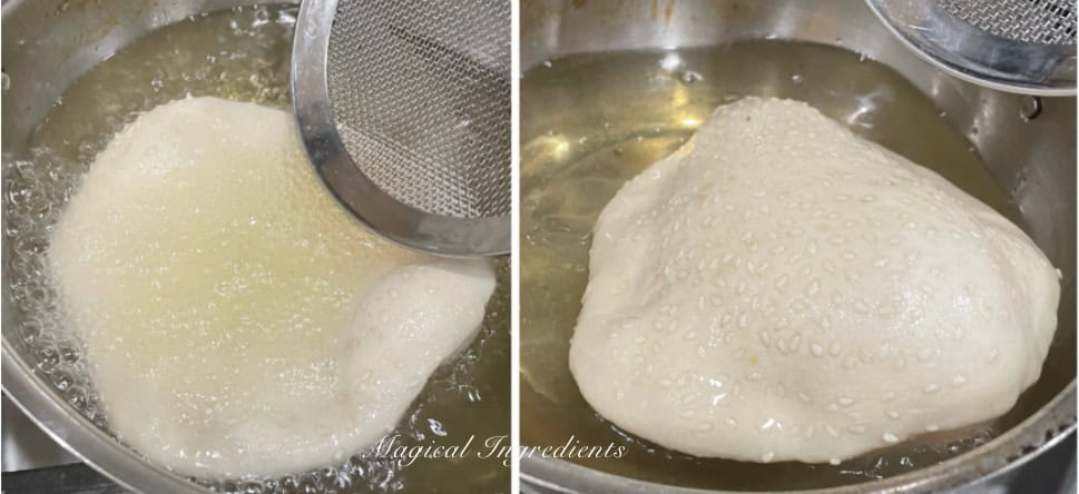 Frying banh tieu