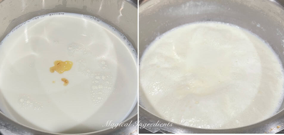 reducing the milk