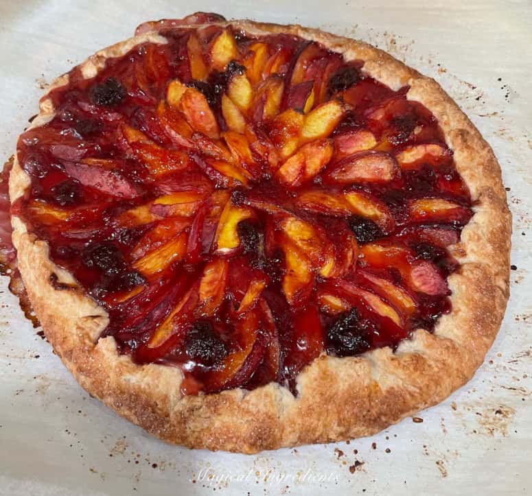 galette removed from the oven and cooling