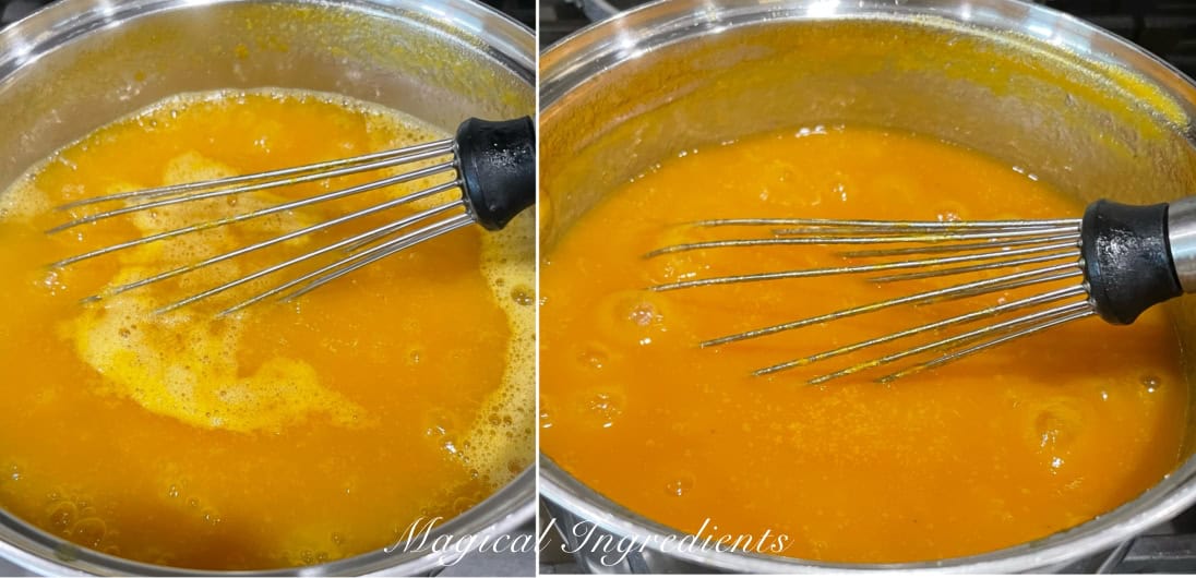 cooking the sauce