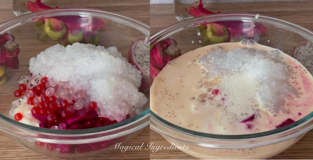 adding all the ingredients