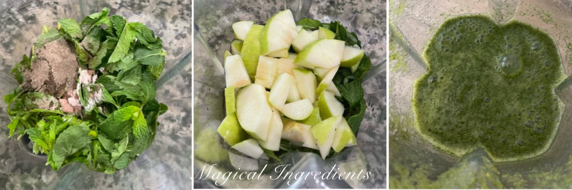 making the apple pani