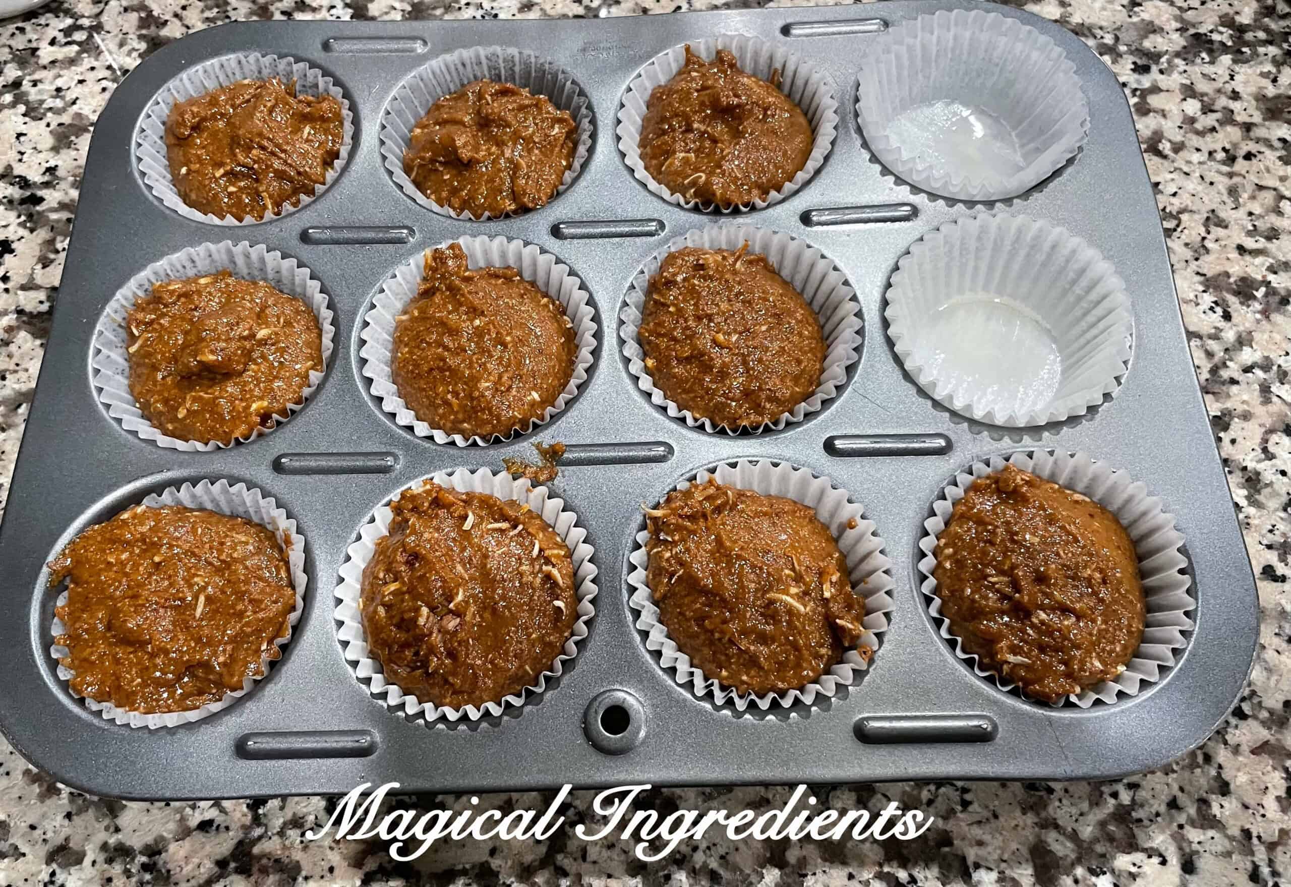 muffins ready to bake