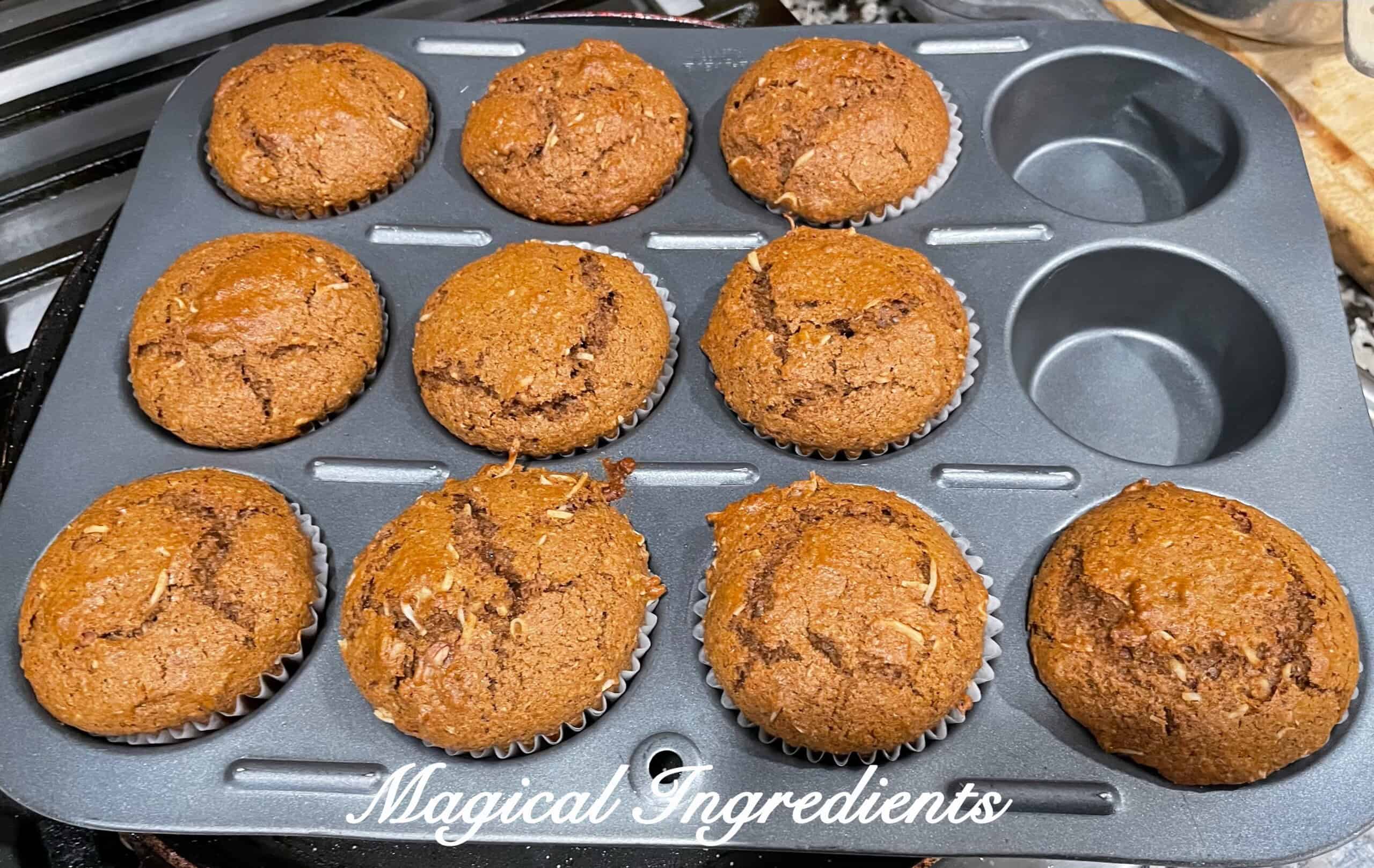 baked muffins cooling